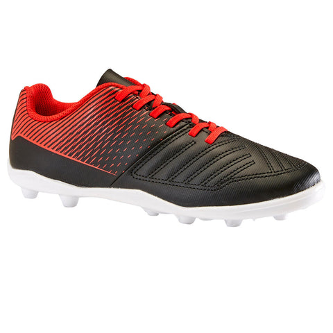 





Chaussure de football terrain sec Agility 100 FG noire rouge