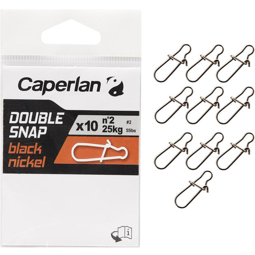 





DOUBLE AGRAFE PÊCHE DOUBLE SNAP BLACK NICKEL X10 - Decathlon Maurice