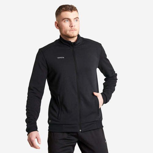 





Veste de football d'entrainement ESSENTIAL  noire et grise