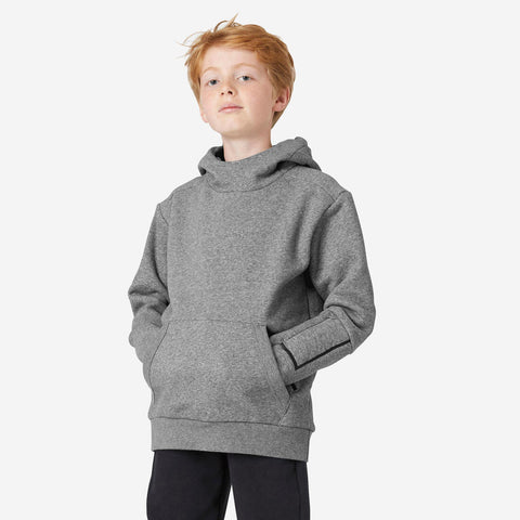 





Sweat à capuche mixte, chaud enfant - 900 gris chiné moyen