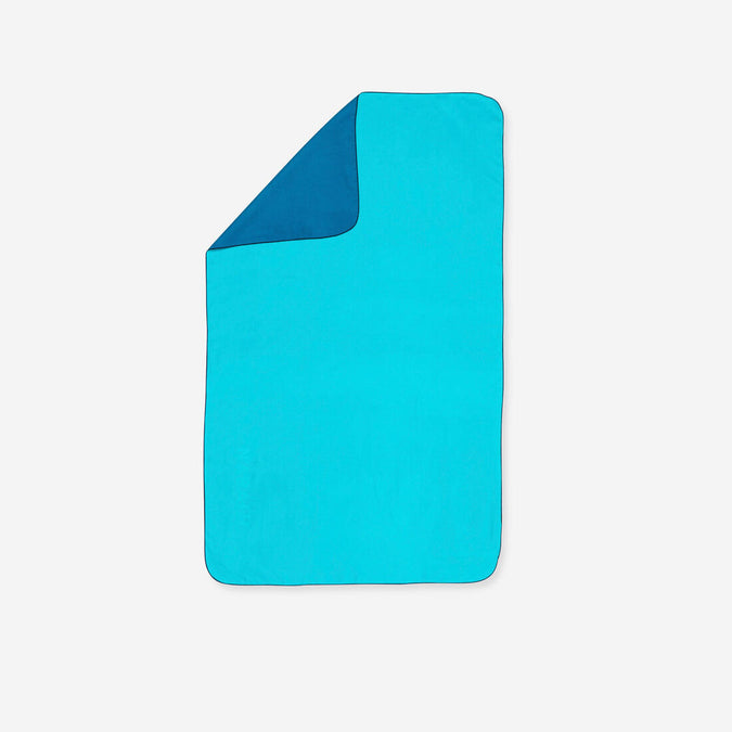 





Serviette de bain microfibre double face bleu/vert  taille L 80 x 130 cm, photo 1 of 5