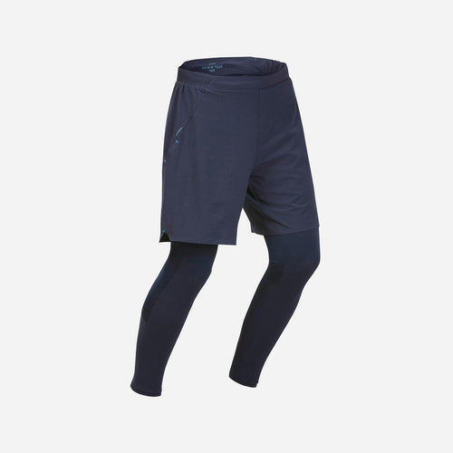 





Legging short ultra léger - randonnée rapide - FH900 bleu - Homme