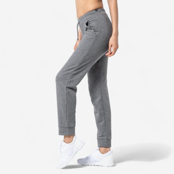 





Pantalon jogging fitness femme coton coupe droite avec poche - 500, photo 1 of 5