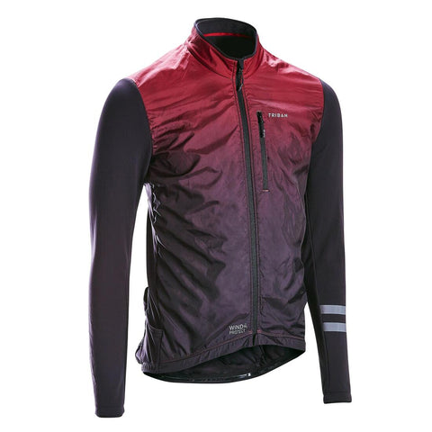 





MAILLOT VELO ROUTE MANCHES LONGUES MI-SAISON HOMME - RC500 SHIELD BORDEAUX