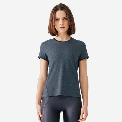 





T-shirt running doux et respirant femme - Soft gris foncé