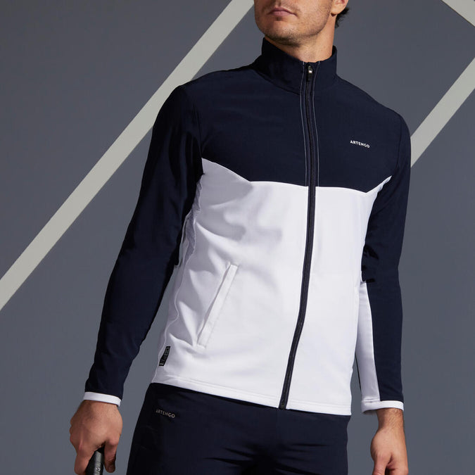 





VESTE DE TENNIS HOMME ESSENTIAL NOIR GRIS, photo 1 of 10