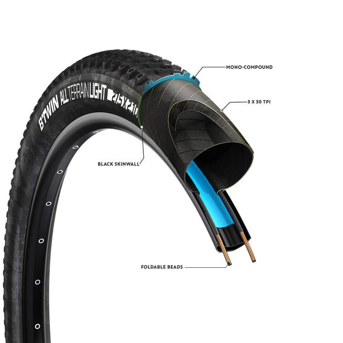 ALL TERRAIN 9 SPEED 27 5x2.10 TUBELESS READY MTB TIRE