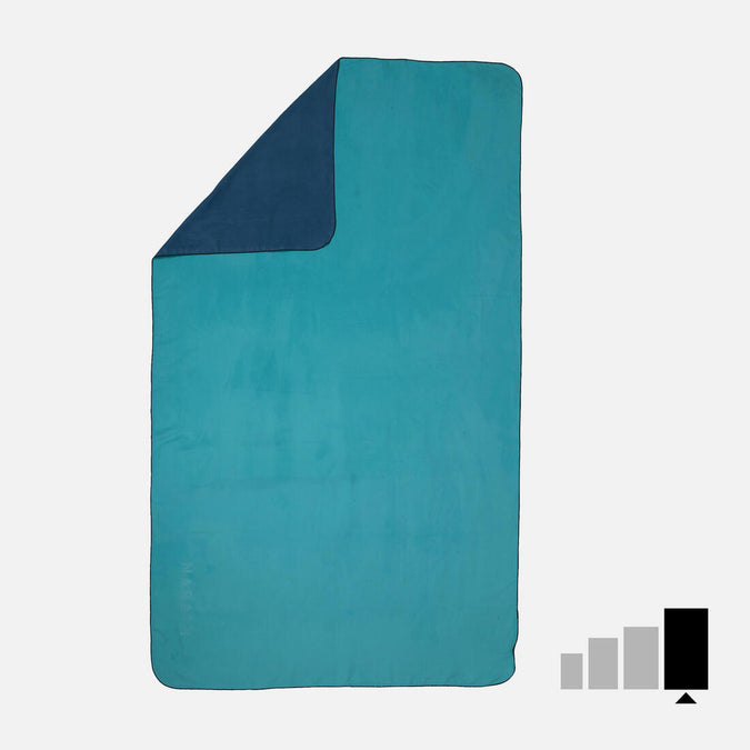 





Serviette Microfibre Double Face Bleu/Vert Ultra Compacte Taille XL 110 x 175 cm - Decathlon Maurice, photo 1 of 5