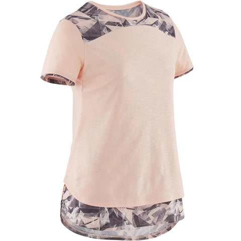 





T-shirt 2en1 fille - rose print - Decathlon Maurice