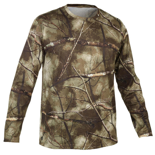 





T-SHIRT CHASSE MANCHES LONGUES 100 RESPIRANT CAMOUFLAGE TREEMETIC - Decathlon Maurice