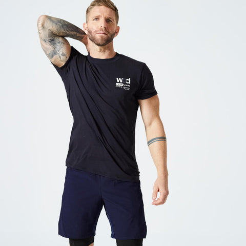 





T-shirt de cross training respirant slim doux col rond homme - Decathlon Maurice