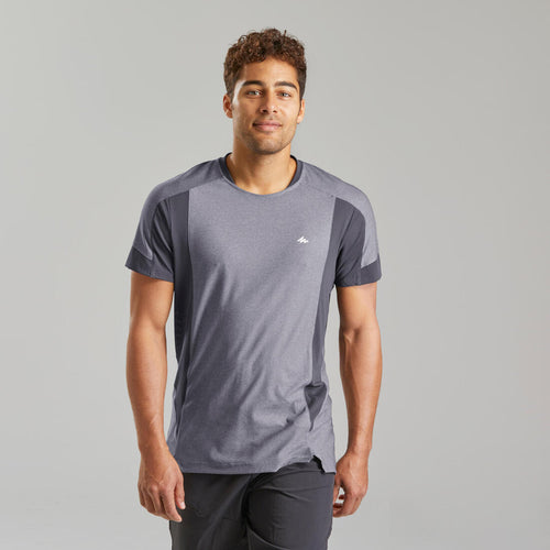 





T-shirt de randonnée manches courtes en synthétique - Homme - MH500 - Decathlon Maurice