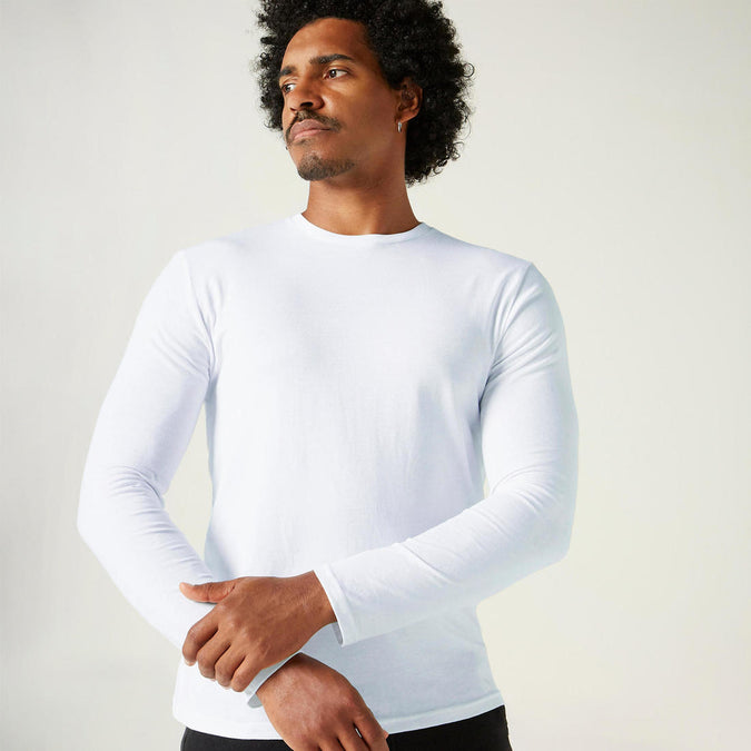 





T-shirt fitness manches longues slim coton col rond homme - Decathlon Maurice, photo 1 of 5