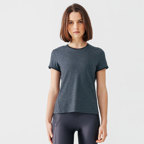 





T-shirt running doux et respirant femme - Soft gris foncé - Decathlon Maurice