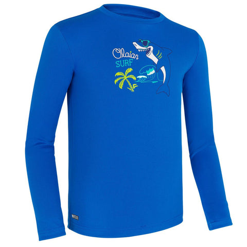 





water tee shirt anti UV surf manches longues enfant imprimé - Decathlon Maurice
